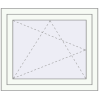 Prețuri Ferestre 750x650 mm BASE REHAU EURO 60 RAL 9016 Traffic white two-sided