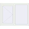 Prețuri Ferestre 1250x1000 mm BASE REHAU EURO 60 RAL 9016 Traffic white two-sided