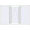 Prețuri Ferestre 1750x1150 mm ALU LIGHT A RAL 9016 Traffic white two-sided