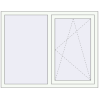 Prețuri Ferestre 1380x1050 mm REHAU ARTEVO RAL 9016 Traffic white two-sided