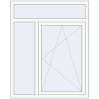 Prețuri Ferestre 1200x1500 mm OPTIMUM REHAU EURO 70 RAL 9016 Traffic white two-sided