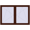 Prețuri Ferestre 1800x1200 mm BASE REHAU EURO 60 BLACK_CHERRY two-sided
