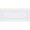 Prețuri Ferestre 1200x500 mm REHAU BRILLANT DESIGN RAL 9016 Traffic white two-sided