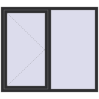 Prețuri Ferestre 1600x1400 mm OPTIMUM REHAU EURO 70 ANTHRACITE_GREY_GLATT two-sided