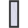 Prețuri Ferestre 550x1500 mm OPTIMUM REHAU EURO 70 ANTHRACITE_GREY_GLATT two-sided