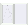 Prețuri Ferestre 1250x1000 mm BASE REHAU EURO 60 RAL 9016 Traffic white two-sided