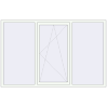 Prețuri Ferestre 2200x1380 mm ENERGY-SAVING REHAU SYNEGO MD RAL 9016 Traffic white two-sided