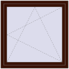Prețuri Ferestre 1100x1100 mm OPTIMUM REHAU EURO 70 BLACK_CHERRY two-sided