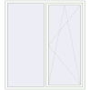 Prețuri Ferestre 1800x2000 mm REHAU ARTEVO RAL 9016 Traffic white two-sided
