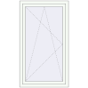 Prețuri Ferestre 860x1450 mm OPTIMUM REHAU EURO 70 RAL 9016 Traffic white two-sided