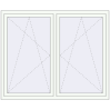 Prețuri Ferestre 1700x1400 mm BASE REHAU EURO 60 RAL 9016 Traffic white two-sided