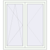 Prețuri Ferestre 1200x1400 mm OPTIMUM REHAU EURO 70 RAL 9016 Traffic white two-sided