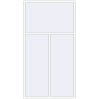 Prețuri Ferestre 1600x3000 mm REHAU BRILLANT DESIGN RAL 9016 Traffic white two-sided