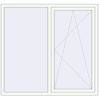 Prețuri Ferestre 1600x1500 mm ENERGY-SAVING REHAU SYNEGO MD RAL 9016 Traffic white two-sided