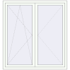 Prețuri Ferestre 1480x1560 mm BASE REHAU EURO 60 RAL 9016 Traffic white two-sided