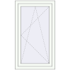 Prețuri Ferestre 650x1200 mm BASE REHAU EURO 60 RAL 9016 Traffic white two-sided