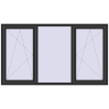 Prețuri Ferestre 2100x1200 mm OPTIMUM REHAU EURO 70 ANTHRACITE_GREY_GLATT two-sided
