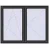 Prețuri Ferestre 1620x1270 mm BASE REHAU EURO 60 ANTHRACITE_GREY_GLATT two-sided