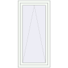 Prețuri Ferestre 700x1500 mm BASE REHAU EURO 60 RAL 9016 Traffic white two-sided