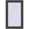 Prețuri Ferestre 830x1340 mm OPTIMUM REHAU EURO 70 BASALT_GREY two-sided