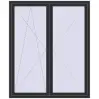 Prețuri Ferestre 1500x1800 mm ENERGY-SAVING REHAU SYNEGO MD ANTHRACITE_GREY_GLATT two-sided