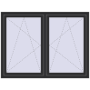Prețuri Ferestre 1600x1200 mm REHAU ARTEVO ANTHRACITE_GREY_GLATT two-sided