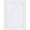 Prețuri Ferestre 900x1190 mm ENERGY-SAVING REHAU SYNEGO MD RAL 9016 Traffic white two-sided