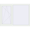 Prețuri Ferestre 1700x1250 mm OPTIMUM REHAU EURO 70 RAL 9016 Traffic white two-sided