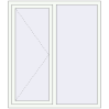 Prețuri Ferestre 1300x1500 mm BASE REHAU EURO 60 RAL 9016 Traffic white two-sided