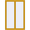 Prețuri Ferestre 800x1200 mm ALU STANDARD 72 RAL 1004 Golden yellow two-sided