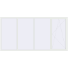 Prețuri Ferestre 4000x2000 mm ALU LIGHT A RAL 9016 Traffic white two-sided