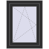 Prețuri Ferestre 600x800 mm BASE REHAU EURO 60 BLACK_STRUCTURAL two-sided