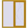 Prețuri Ferestre 1300x1500 mm ALU LIGHT A RAL 1005 Honey yellow two-sided