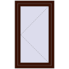 Prețuri Ferestre 700x1200 mm OPTIMUM REHAU EURO 70 BLACK_CHERRY two-sided