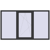 Prețuri Ferestre 2000x1200 mm REHAU ARTEVO ANTHRACITE_GREY_GLATT two-sided