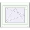Prețuri Ferestre 550x500 mm REHAU BRILLANT DESIGN RAL 9016 Traffic white two-sided