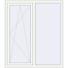 Prețuri Ferestre 1300x1500 mm BASE REHAU EURO 60 RAL 9016 Traffic white two-sided