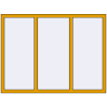 Prețuri Ferestre 1600x1200 mm ALU STANDARD 72 RAL 1004 Golden yellow two-sided