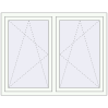Prețuri Ferestre 1350x1100 mm BASE REHAU EURO 60 RAL 9016 Traffic white two-sided