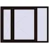 Prețuri Ferestre 1600x1200 mm OPTIMUM REHAU EURO 70 BLACK_BROWN two-sided