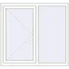 Prețuri Ferestre 1300x1200 mm OPTIMUM REHAU EURO 70 RAL 9016 Traffic white two-sided