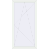 Prețuri Ferestre 1200x2300 mm BASE REHAU EURO 60 RAL 9016 Traffic white two-sided