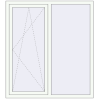 Prețuri Ferestre 1400x1500 mm OPTIMUM REHAU EURO 70 RAL 9016 Traffic white two-sided