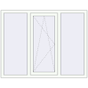 Prețuri Ferestre 1540x1200 mm REHAU BRILLANT DESIGN RAL 9016 Traffic white two-sided