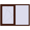 Prețuri Ferestre 1500x1100 mm REHAU ARTEVO BLACK_CHERRY two-sided