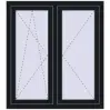 Prețuri Ferestre 1050x1160 mm OPTIMUM REHAU EURO 70 BLACK_COOL_110L-2 two-sided