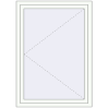 Prețuri Ferestre 1000x1350 mm BASE REHAU EURO 60 RAL 9016 Traffic white two-sided