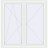 Prețuri Ferestre 1500x1500 mm BASE REHAU EURO 60 RAL 9016 Traffic white two-sided