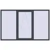 Prețuri Ferestre 2200x1380 mm ENERGY-SAVING REHAU SYNEGO MD ANTHRACITE_GREY_STRUKTURAL two-sided