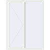 Prețuri Ferestre 1500x2000 mm ENERGY-SAVING REHAU SYNEGO MD RAL 9016 Traffic white two-sided